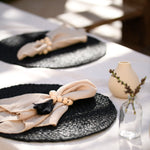 black napkin ring