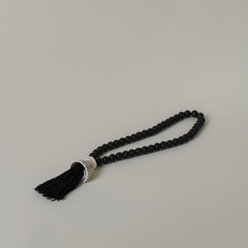 Black Beaded tassel