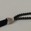 Black Beaded tassel