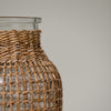 NATURAL RATTAN VASE